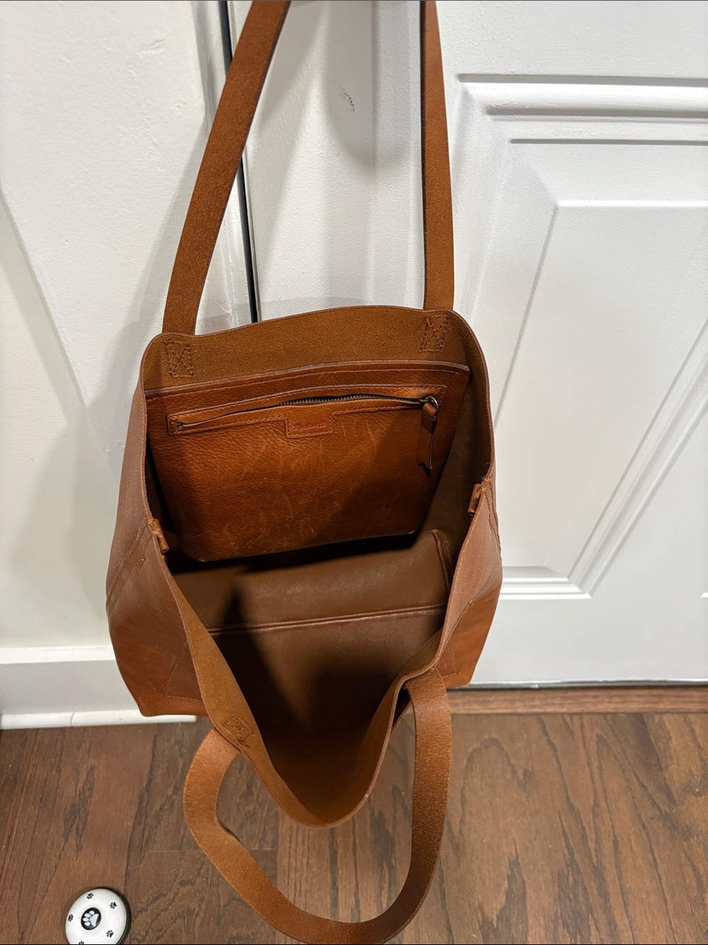 Madewell Transport Classic Leather Tote Bag in Brown - Picture 2 of 7